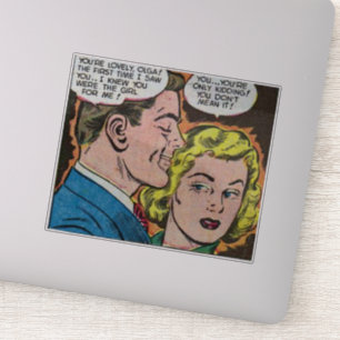 80-s Golden age Horror strips Sticker