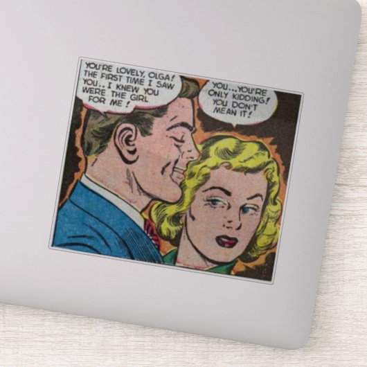 80-s Golden age Horror strips Sticker (Detail)