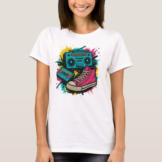 80’s Graffiti Vibes T-shirt (Voorkant)