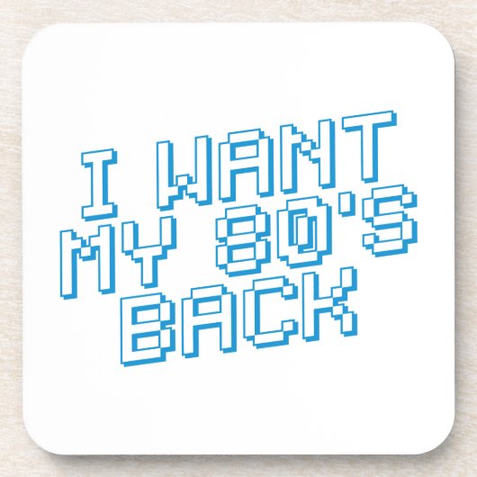 80 s Lover Bier Onderzetter (Voorkant)