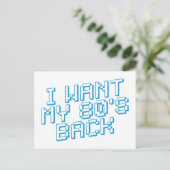 80 s Lover Briefkaart (Staand voorkant)