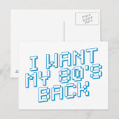 80 s Lover Briefkaart (Voorkant / Achterkant)