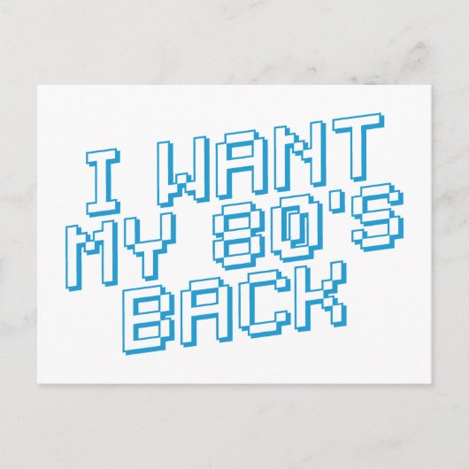 80 s Lover Briefkaart (Voorkant)