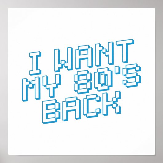 80 s Lover Poster (Voorkant)