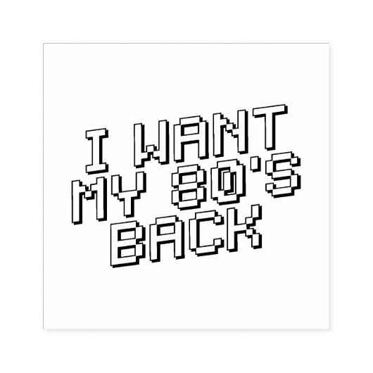 80 s Lover Rubberstempel (Afrduk)
