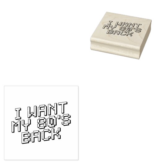 80 s Lover Rubberstempel (Gestempeld)