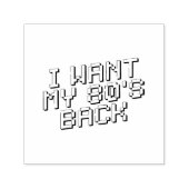 80 s Lover Zelfinktende Stempel (Design)