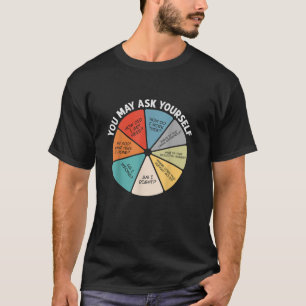 80 s Music Retro Lyrics Taartdiagram Je mag je vra T-shirt