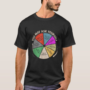 80 s Muziek Retro Liedteksten Cirkeldiagram U Kunt T-shirt