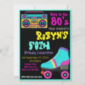 80’s of 90s Thema Verjaardag Uitnodiging (Voorkant)