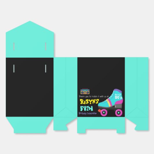 80’s of 90s Thema Verjaardag Uitnodiging Bedankdoosjes (Ongevouwen)