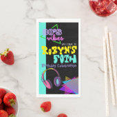 80’s of 90s Thema Verjaardag Uitnodiging Servet (Insitu)