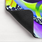 80`s Retro Geometrisch Patroon Muismat (Hoek)