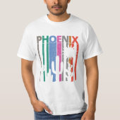 80 s  Retro Phoenix T-shirt (Voorkant)