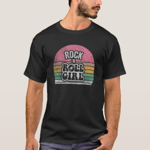 80 s Rock and Roll Retro Rock N Roll Meisje T-shirt