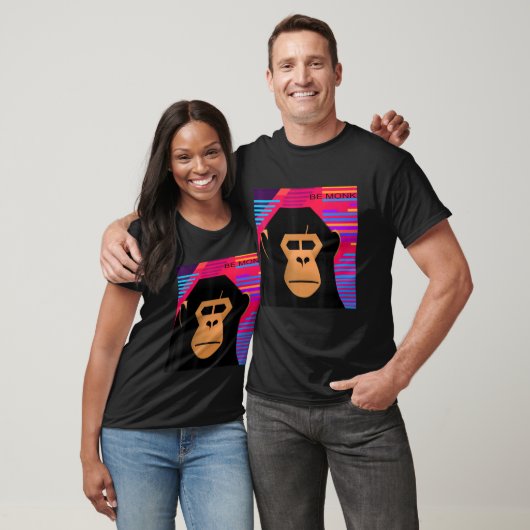80 s Synthwave Be Monk T-shirt (Unisex)