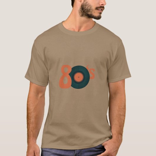 80 s Vinyl T-shirt (Voorkant)