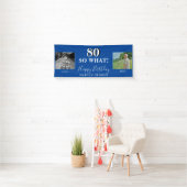 80 So What Grappige Oude Nieuwe Foto 80ste Verjaar Spandoek (Insitu)