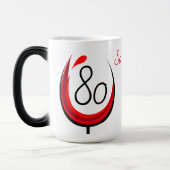 80 So What Wine Glass Inspirerend 80ste verjaardag Magische Mok (Links)