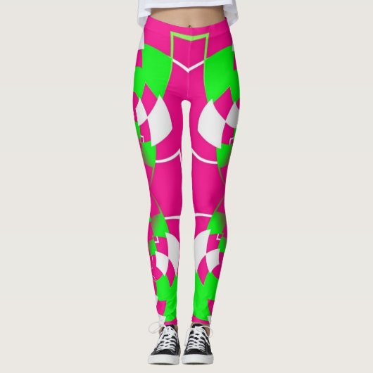 80-stijl vrolijke broek leggings (Voorkant)