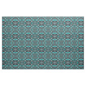 80 Turquoise en grijs Arched Line Pattern Stof (Yard (91,4 cm))