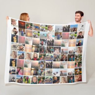 80 unieke foto's of uw Afbeeldingen of citaten All Fleece Deken