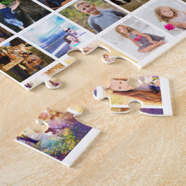 80 van je familie en vrienden fotocollage hier legpuzzel