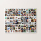 80 van je familie en vrienden fotocollage hier legpuzzel (Horizontaal)
