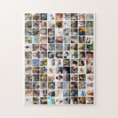 80 van je familie en vrienden fotocollage hier legpuzzel (Verticaal)