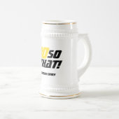 80 Wat grappig citaat Moderne 80ste verjaardag Bierpul (Voorkant rechts)