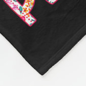 80 Year Old Made In 1946 Floral 80th Birthday Wome Fleece Deken (Hoek)