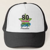 80 Years & Loving it 80th Birthday | DIY Name Trucker Pet (Voorkant)
