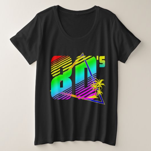 80 zonnepalmbomen grote maat t-shirt (Design voorkant)
