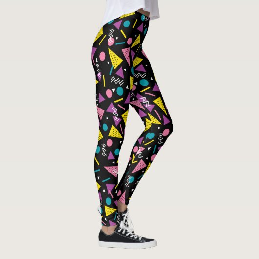 80 zwart en Retro Leggings (Rechts)