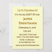 80e - 89e verjaardag van de goudkaarsen van de par kaart (Achterkant)