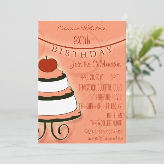 80e - 89e verjaardag van de uitnodigingen van de B (Staand voorkant)