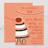 80e - 89e verjaardag van de uitnodigingen van de B (Voorkant / Achterkant)