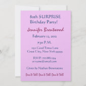 80e - 89e VERZEKERING - uitnodiging van de Birthda (Achterkant)