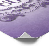 80e Aangepaste banner Poster op jaarbasis 60x11 (Hoek)