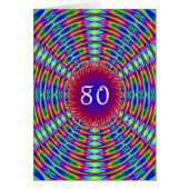 80e Abstracte Trippy Swirls van Birthday (Voorkant)