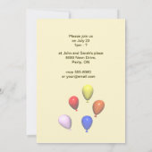 80e ballonmuur van het Birthday-feest Kaart (Achterkant)