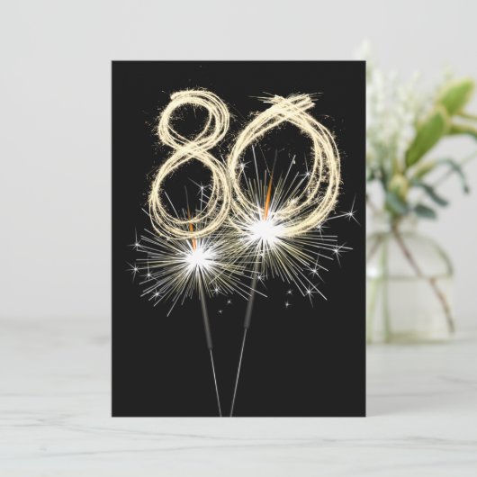 80e 'Birthday'-brochure Kaart (Staand voorkant)