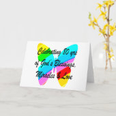 80E BIRTHDAY COLORFUL BUTTERFLY KAART (Gele Bloem)
