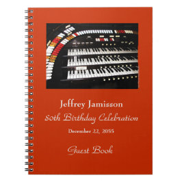 80e Birthday Party Guest Book, Antiek orgaan Notitieboek