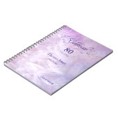 80e Birthday Party Guest Book Notebook Notitieboek (Linkerzijde)