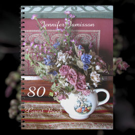 80e Birthday Party Guest Book,  Teapot Notitieboek