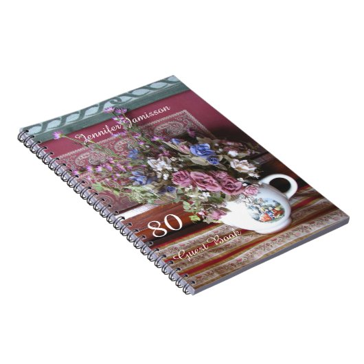 80e Birthday Party Guest Book,  Teapot Notitieboek (Rechterzijde)