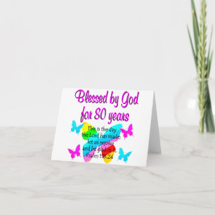 80E BIRTHDAY PRAYER KAART