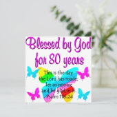 80E BIRTHDAY PRAYER KAART (Staand voorkant)