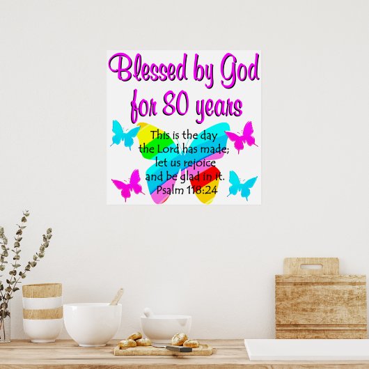 80E BIRTHDAY PRAYER POSTER (Keuken)